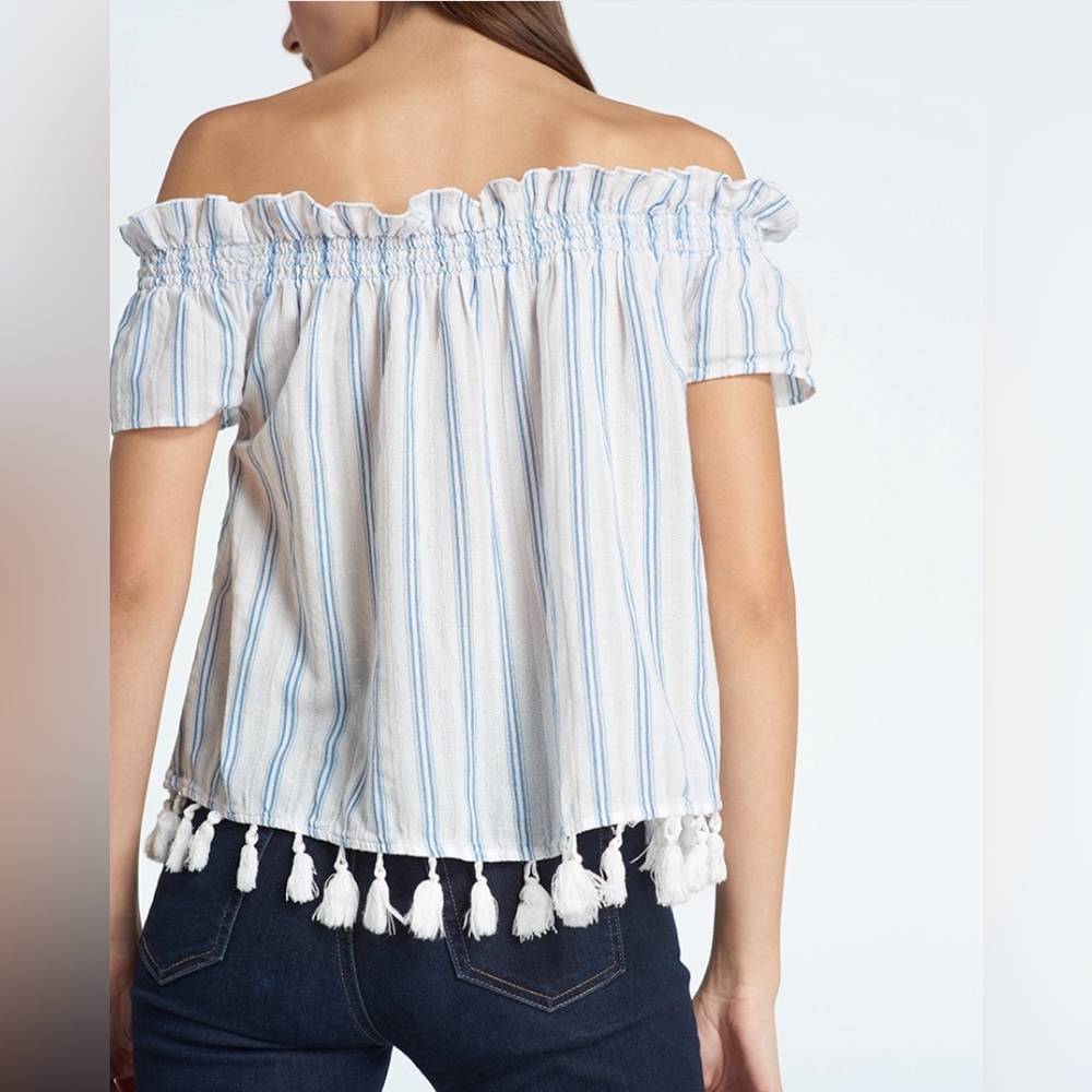 Press Ruffled Off Shoulder Top  NWT - Picture 2 of 11